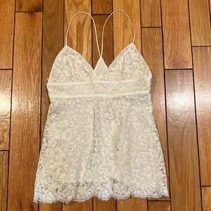 Michael Kors ivory lace tank top
